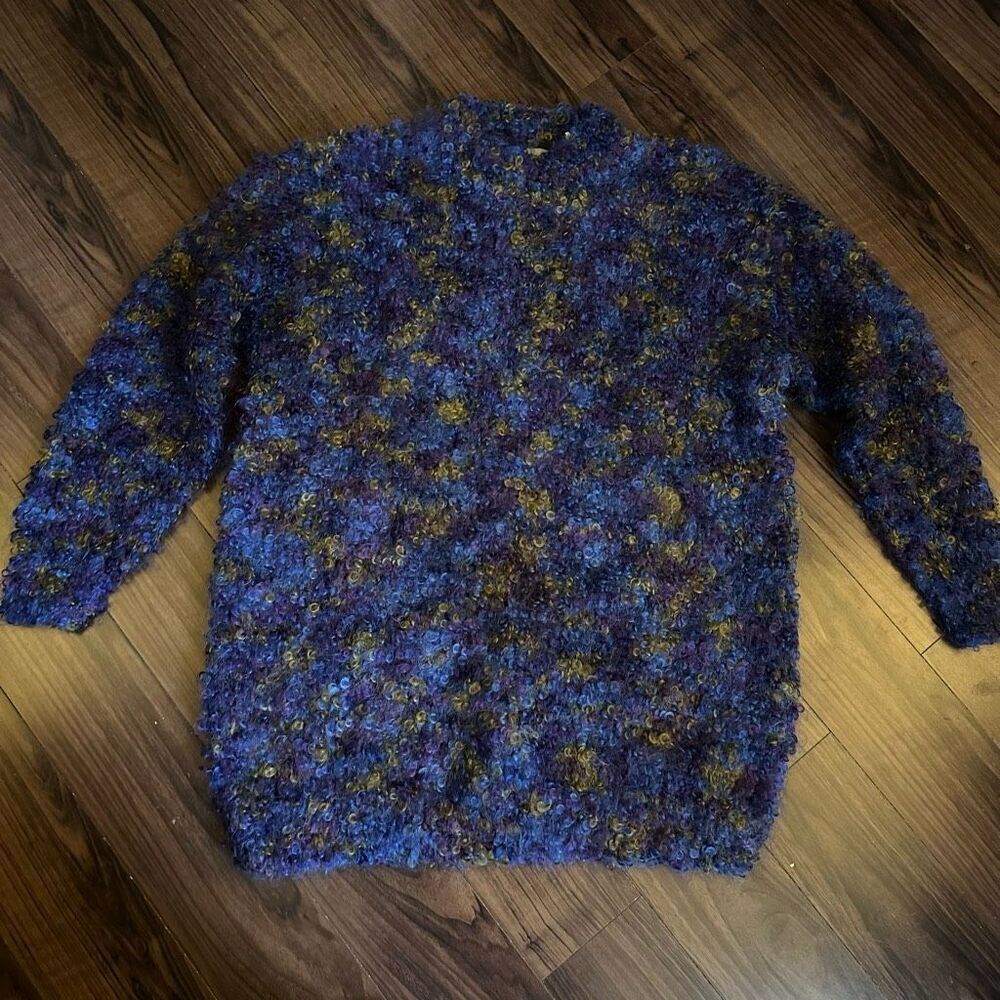 Vintage express internationale mohair sweater hand knitted large